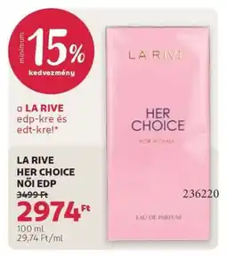 Rossmann LA RIVE HER CHOICE NŐI EDP ajánlat