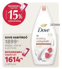 Rossmann Dove habfürdő ajánlat