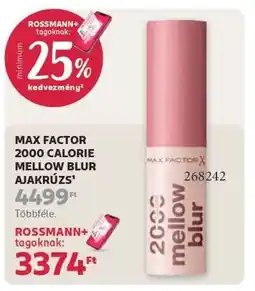 Rossmann MAX FACTOR 2000 CALORIE MELLOW BLUR AJAKRÚZS ajánlat