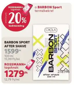 Rossmann Barbon Sport After Shave ajánlat