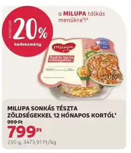 Rossmann MILUPA SONKÁS TÉSZTA ZÖLDSÉGEKKEL 12 HÓNAPOS KORTÓL ajánlat