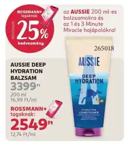 Rossmann AUSSIE DEEP HYDRATION BALZSAM ajánlat