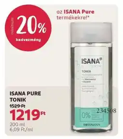 Rossmann ISANA PURE TONIK ajánlat