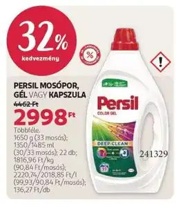 Rossmann PERSIL MOSÓPOR, GÉL VAGY KAPSZULA ajánlat