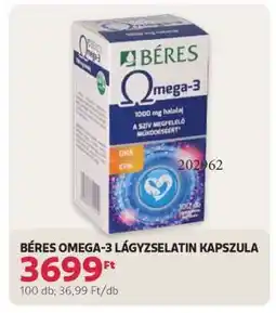 Rossmann BÉRES OMEGA-3 LÁGYZSELATIN KAPSZULA ajánlat