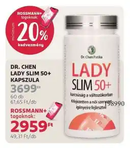 Rossmann DR. CHEN LADY SLIM 50+ KAPSZULA ajánlat