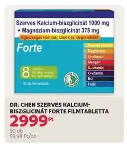 Rossmann DR. CHEN SZERVES KALCIUM-BISZGLICINÁT FORTE FILMTABLETTA ajánlat