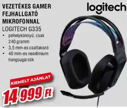 Expert Logitech vezetékes gamer fejhallgató mikrofonnal logitech g335 ajánlat