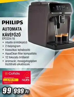 Expert philips automata kávéfőző ep2224/10 ajánlat