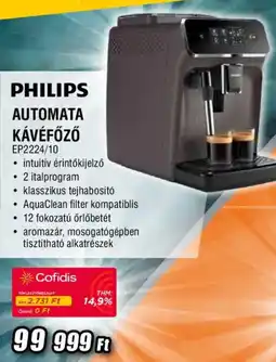 Expert philips automata kávéfőző ep2224/10 ajánlat