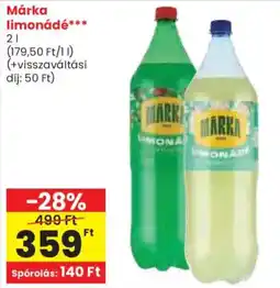 Spar Márka limonádé ajánlat