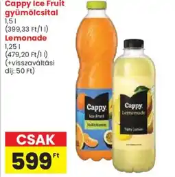Spar Cappy lemonade ajánlat