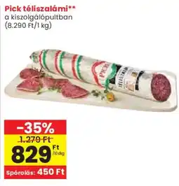 Spar Pick téliszalámi ajánlat