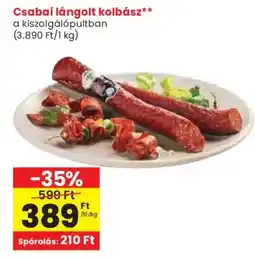Spar Csabai lángolt kolbász ajánlat