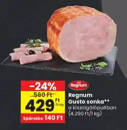 Spar Regnum gusto sonka ajánlat