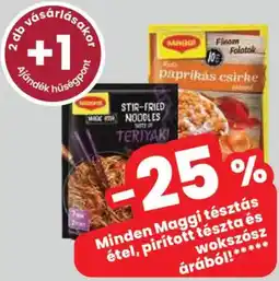 Spar Maggi tésztás étel ajánlat