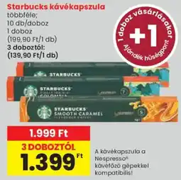 Spar starbucks kávékapszula ajánlat