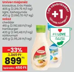 Spar Univer majonéz ajánlat