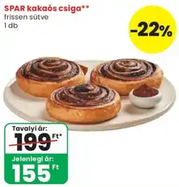 Spar spar kakaós csiga ajánlat