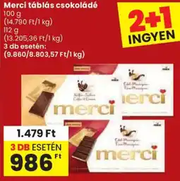 Spar Merci táblás csokoládé ajánlat
