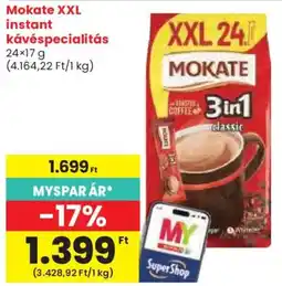 Spar Mokate instant kávéspecialitás ajánlat