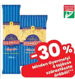 Spar Gyermelyi száraztészta ajánlat
