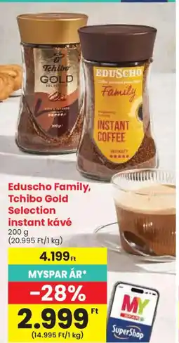 Spar Eduscho Family Tchibo Gold Selection instant kávé ajánlat