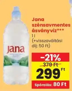 Spar Jana szénsavmentes ásványvíz ajánlat