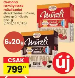 Spar Cerbona Family Pack müzliszelet ajánlat