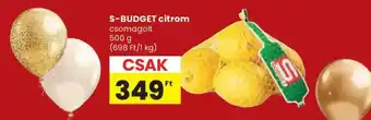 Spar S-Budget citrom ajánlat