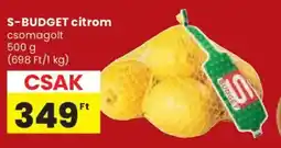 Spar S-Budget citrom ajánlat