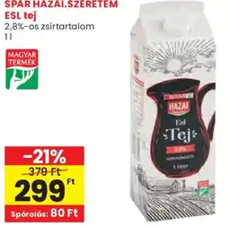 Spar Spar hazai tej ajánlat