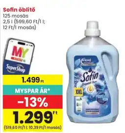 Spar Sofin öblítő ajánlat