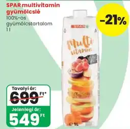 Spar spar multivitamin gyümölcslé ajánlat