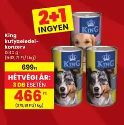 Spar King kutyaeledel-konzerv ajánlat