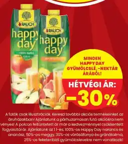 Spar Happy Day gyümölcslé ajánlat