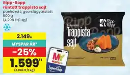 Spar Ripp-Ropp rántott trappista sajt ajánlat