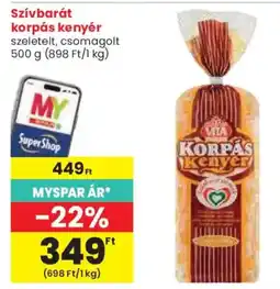 Spar Vita korpás kenyer ajánlat