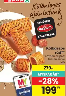 Spar Regnum kolbászos rúd ajánlat
