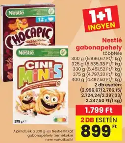 Spar Nestlé gabonapehely ajánlat