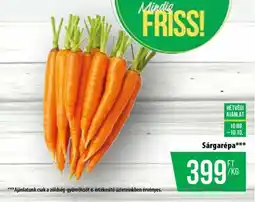 Coop Sárgarépa ajánlat