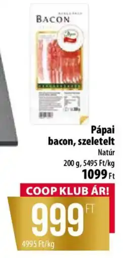 Coop Pápai bacon ajánlat