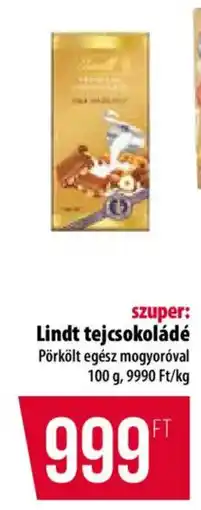 Coop Lindt tejcsokoládé ajánlat