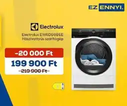 Euronics Electrolux hőszivattyús szárítógép ajánlat