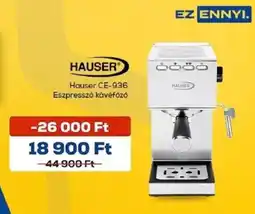 Euronics Hauser eszpresszo kavefozo ajánlat