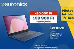 Euronics Lenovo IdeaPad Slim 3 82XM01BEHV Notebook ajánlat