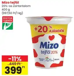 Spar Mizo tejföl ajánlat