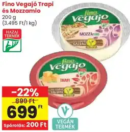Spar Fino Vegajo Trapi és Mozzarella ajánlat