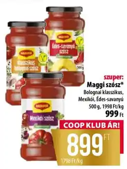 Coop Maggi szósz ajánlat
