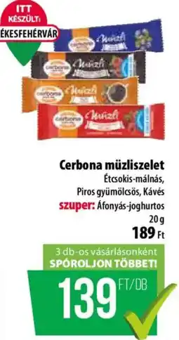 Coop Cerbona műzliszelet ajánlat